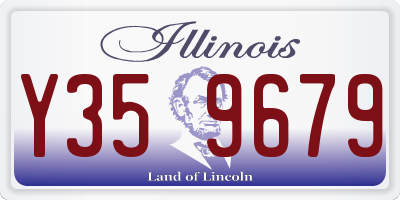 IL license plate Y359679