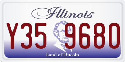 IL license plate Y359680