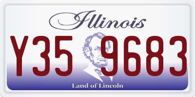 IL license plate Y359683