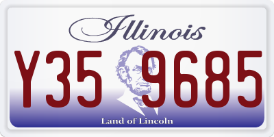 IL license plate Y359685