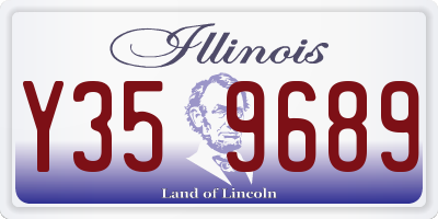 IL license plate Y359689