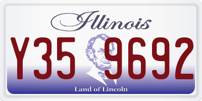 IL license plate Y359692