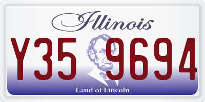 IL license plate Y359694