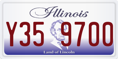 IL license plate Y359700