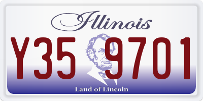 IL license plate Y359701