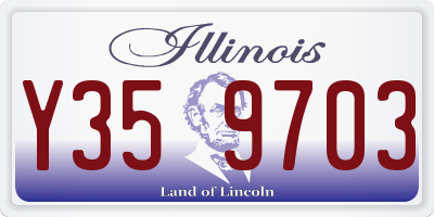 IL license plate Y359703
