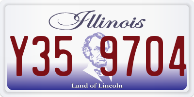 IL license plate Y359704