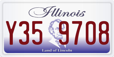 IL license plate Y359708