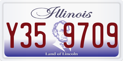IL license plate Y359709