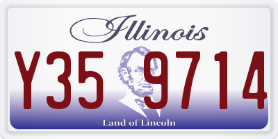 IL license plate Y359714