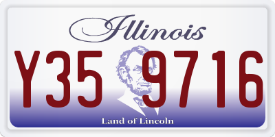 IL license plate Y359716