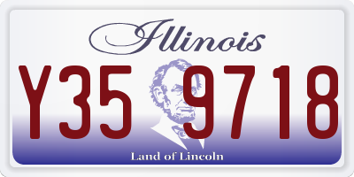 IL license plate Y359718