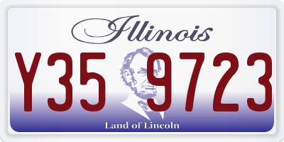 IL license plate Y359723