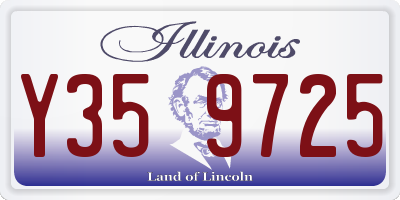 IL license plate Y359725