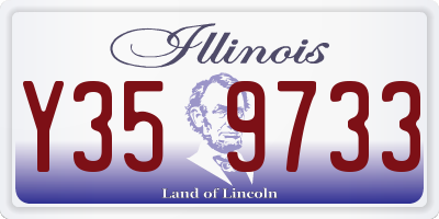 IL license plate Y359733
