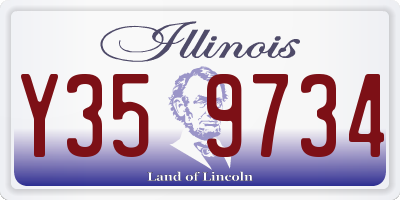 IL license plate Y359734