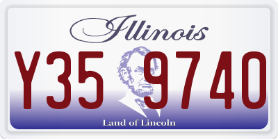IL license plate Y359740