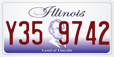 IL license plate Y359742