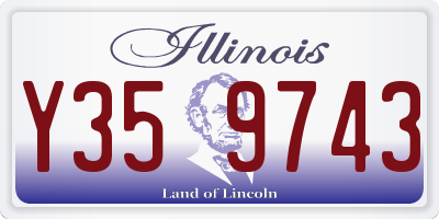 IL license plate Y359743
