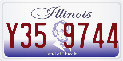 IL license plate Y359744