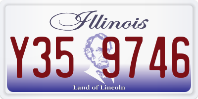 IL license plate Y359746