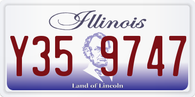 IL license plate Y359747