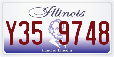 IL license plate Y359748
