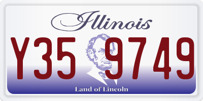 IL license plate Y359749