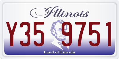 IL license plate Y359751