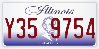 IL license plate Y359754