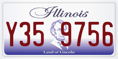 IL license plate Y359756
