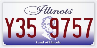 IL license plate Y359757