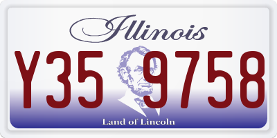 IL license plate Y359758
