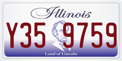 IL license plate Y359759