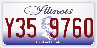 IL license plate Y359760