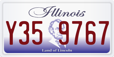 IL license plate Y359767