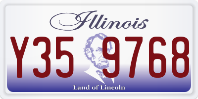 IL license plate Y359768
