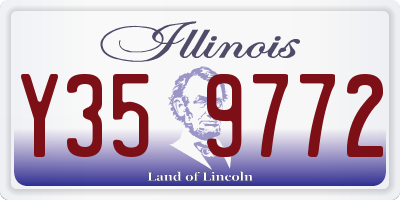 IL license plate Y359772