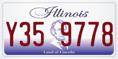 IL license plate Y359778