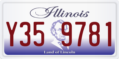 IL license plate Y359781