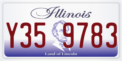 IL license plate Y359783