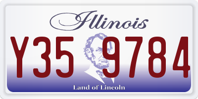 IL license plate Y359784