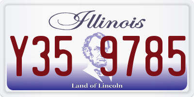 IL license plate Y359785
