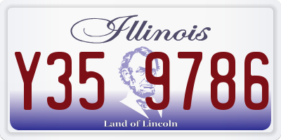 IL license plate Y359786