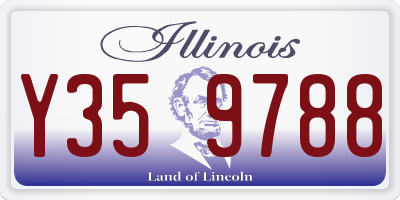 IL license plate Y359788