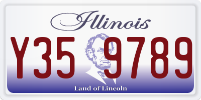 IL license plate Y359789