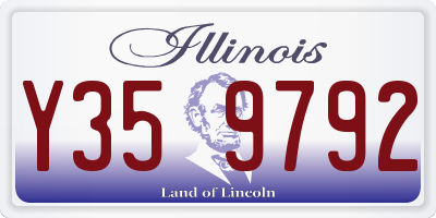 IL license plate Y359792