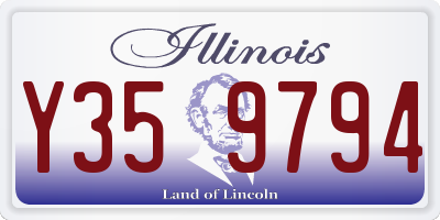 IL license plate Y359794