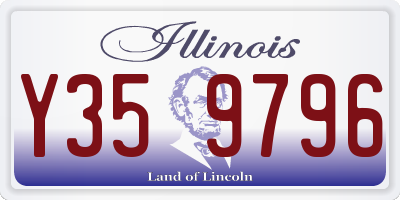 IL license plate Y359796