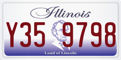 IL license plate Y359798